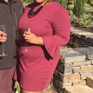XXL burgandy dress